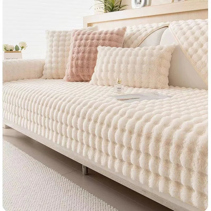 Capa de Sofá Pelúcia Waffle