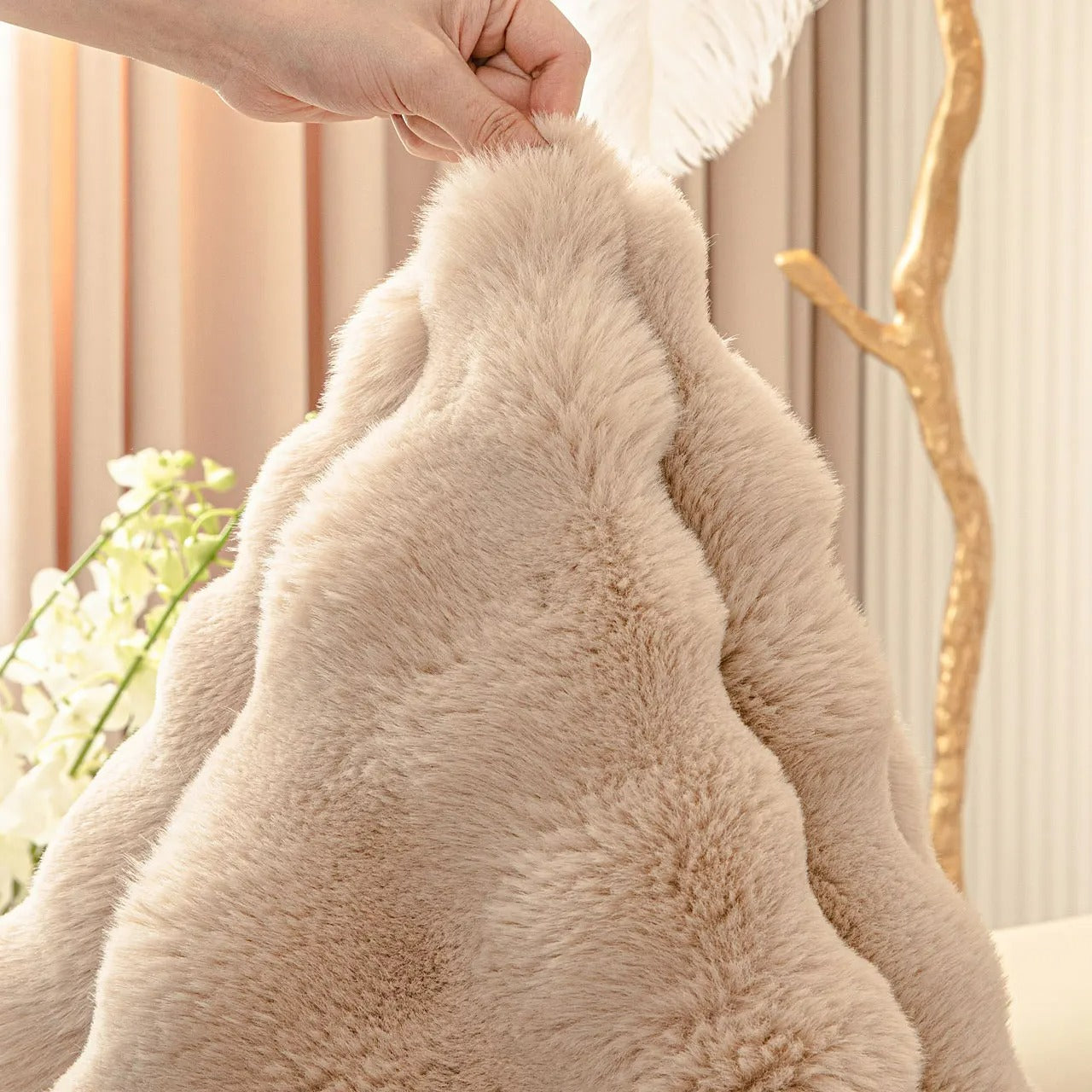 Capa de Sofá Pelúcia Waffle