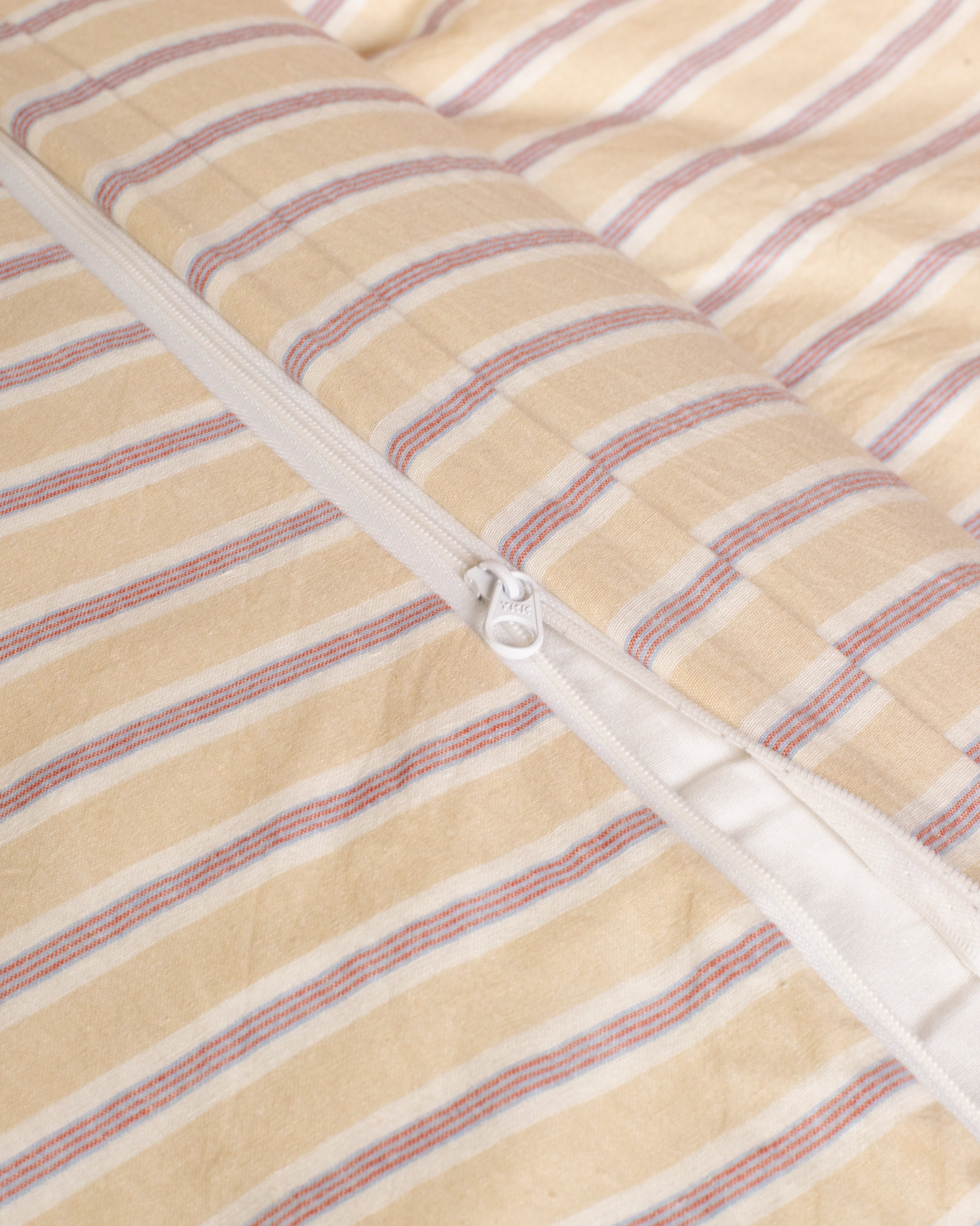 Jogo de Duvet Stripes de Algodão 4 Peças - Cream