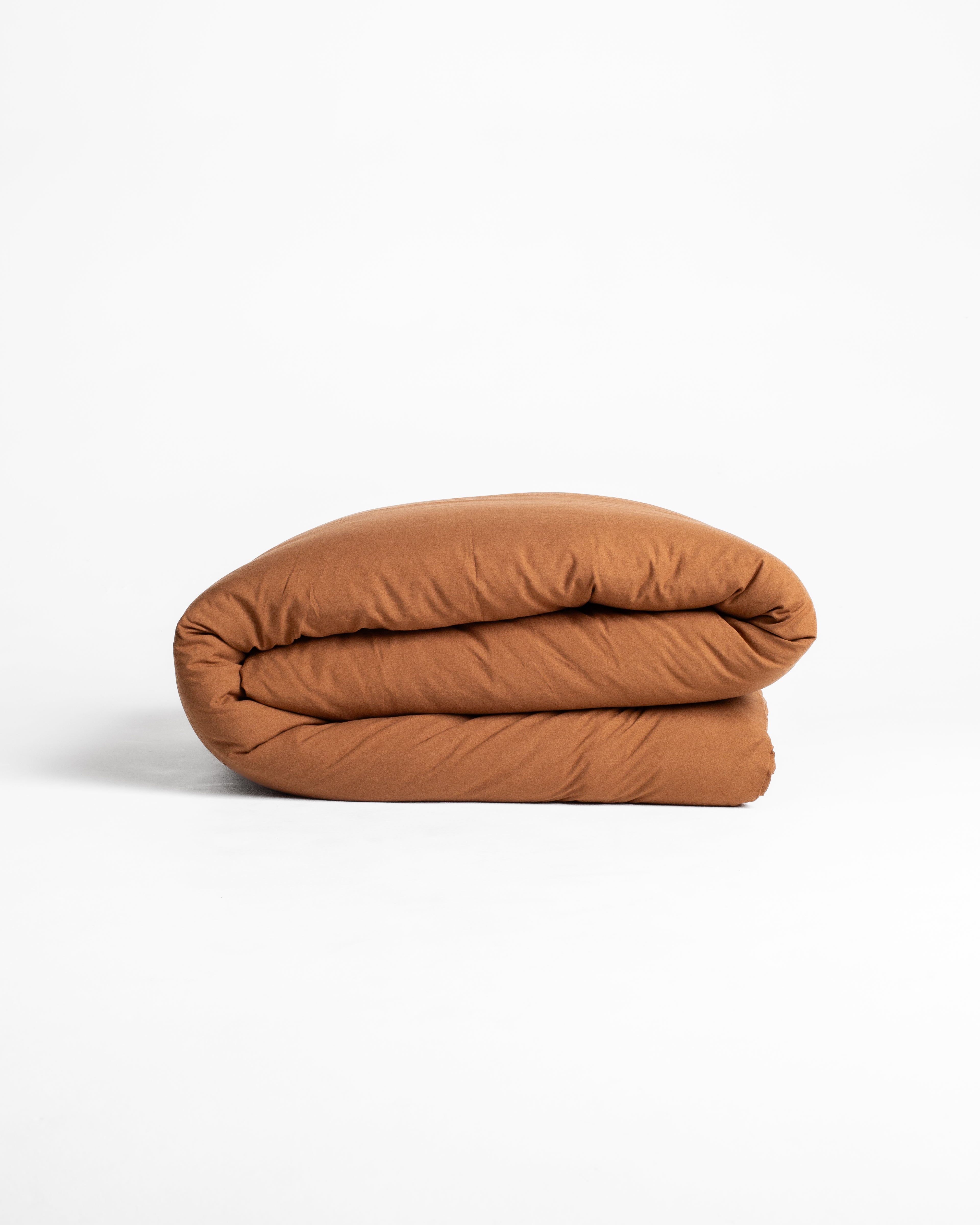 Duvet Solid Washed de Algodão - Caramel