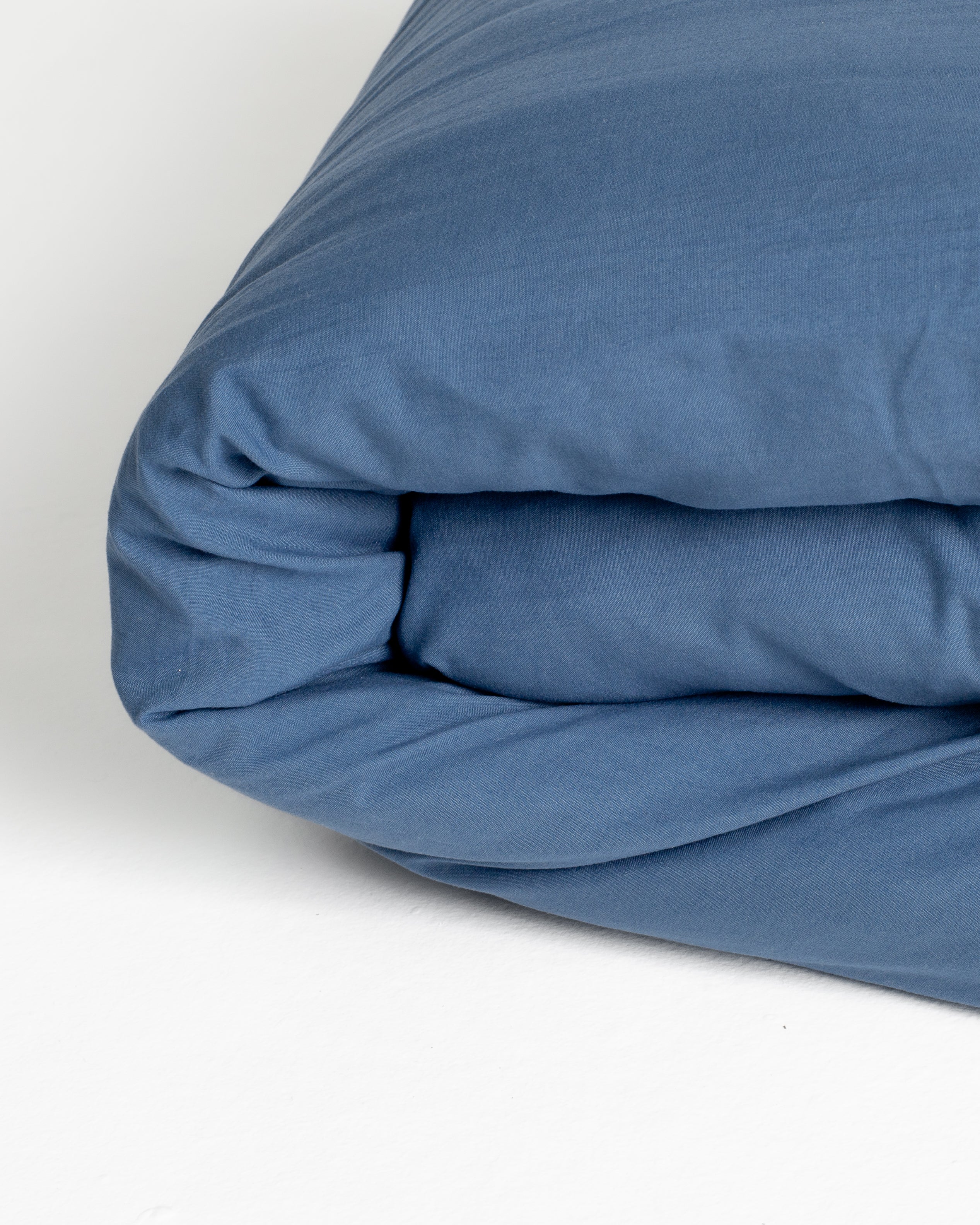 Jogo de Duvet Solid Washed de Algodão 4 Peças - Navy